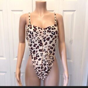 NWT! Adore Me Chic Animal Leopard Print Swimsuit one piece size L